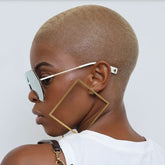Fendi Rose Gold Flat Top Mirror Sunglasses