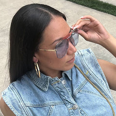 Gucci Aviator Unisex Sunglasses (Blue Tint)