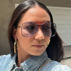 Gucci Aviator Unisex Sunglasses (Blue Tint)