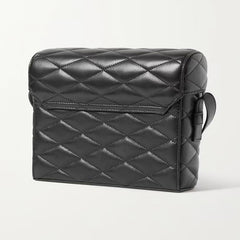 Saint Laurent June Quilted Leather Black Shoulder Bag