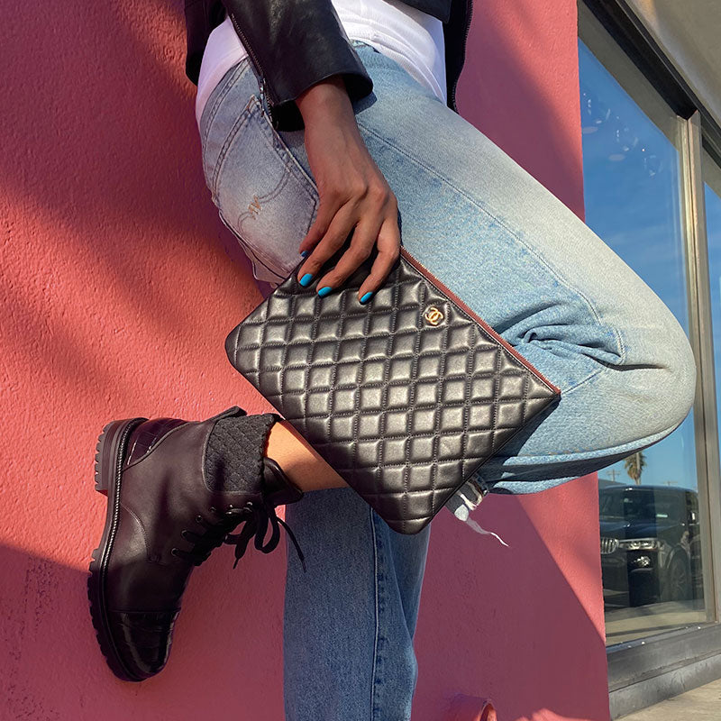 Chanel Black Classic Wallet Purse